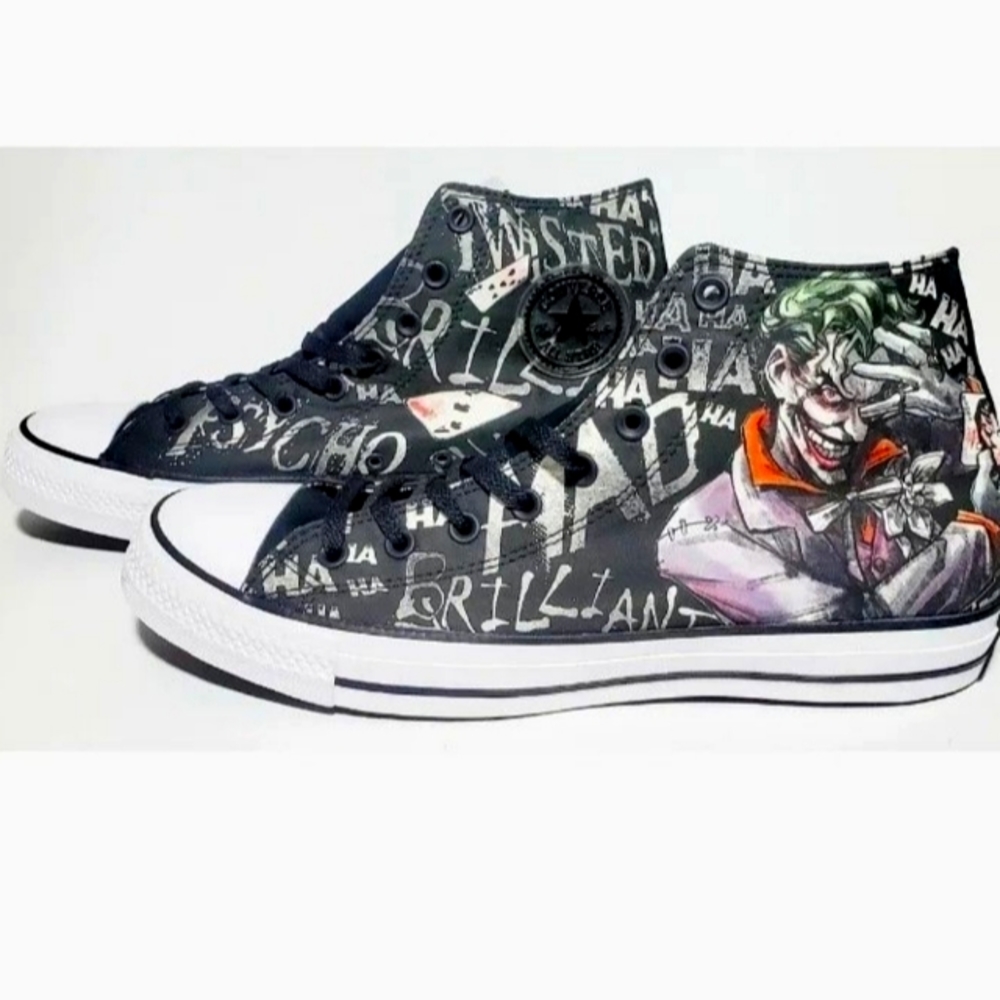 Batman Joker Converse DC Comics All Star Chuck Taylor Sneakers mens 5 womens 7